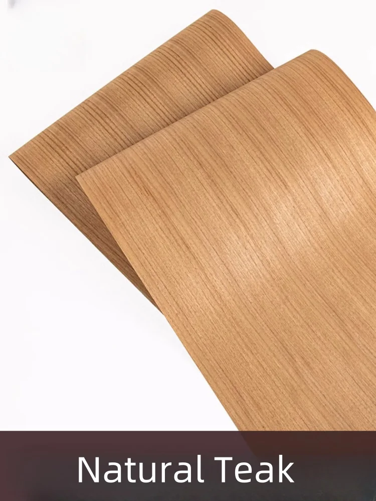 Home Wooden Furniture Veneer Thickness 0.2mm Natural Teak Veneer Wooden Sheet for Furniture Cabinet/Wood Door Decoration