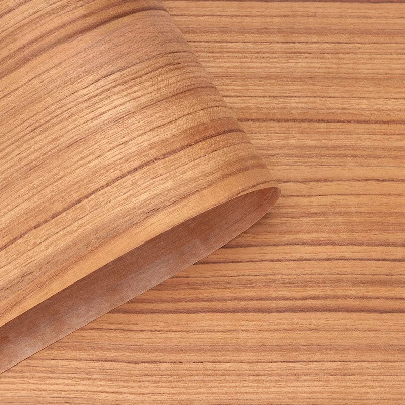 Home Wooden Furniture Veneer Thickness 0.2mm Natural Teak Veneer Wooden Sheet for Furniture Cabinet/Wood Door Decoration
