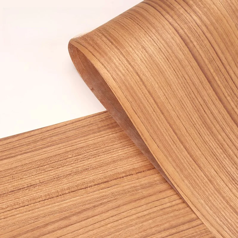 Home Wooden Furniture Veneer Thickness 0.2mm Natural Teak Veneer Wooden Sheet for Furniture Cabinet/Wood Door Decoration
