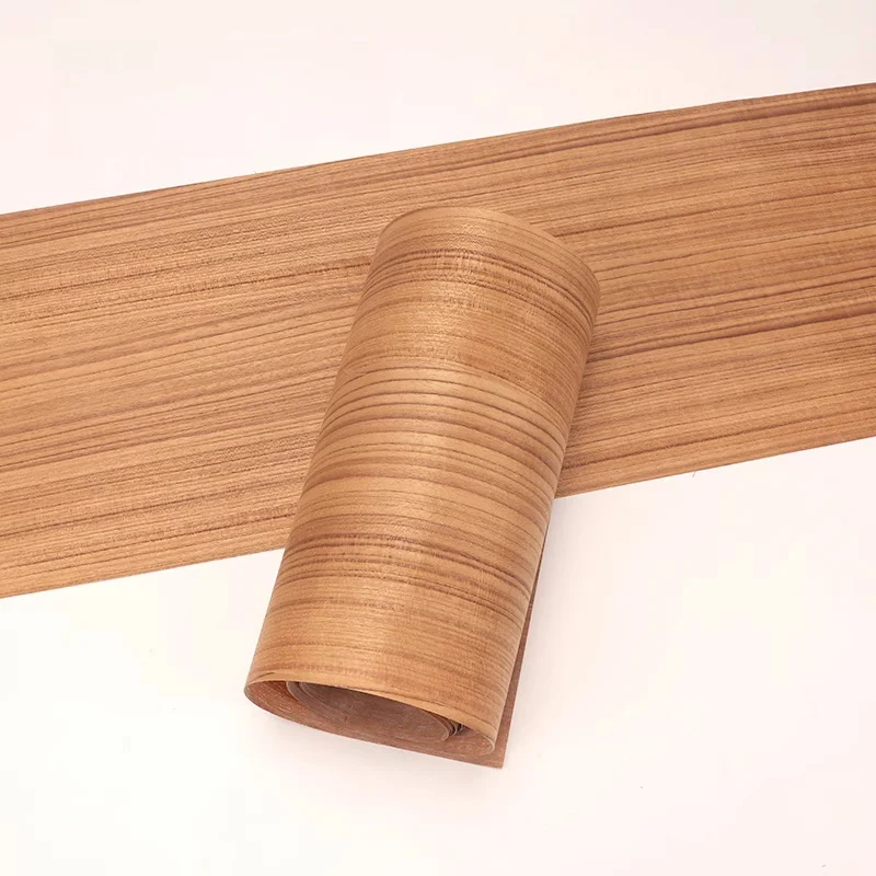 Home Wooden Furniture Veneer Thickness 0.2mm Natural Teak Veneer Wooden Sheet for Furniture Cabinet/Wood Door Decoration