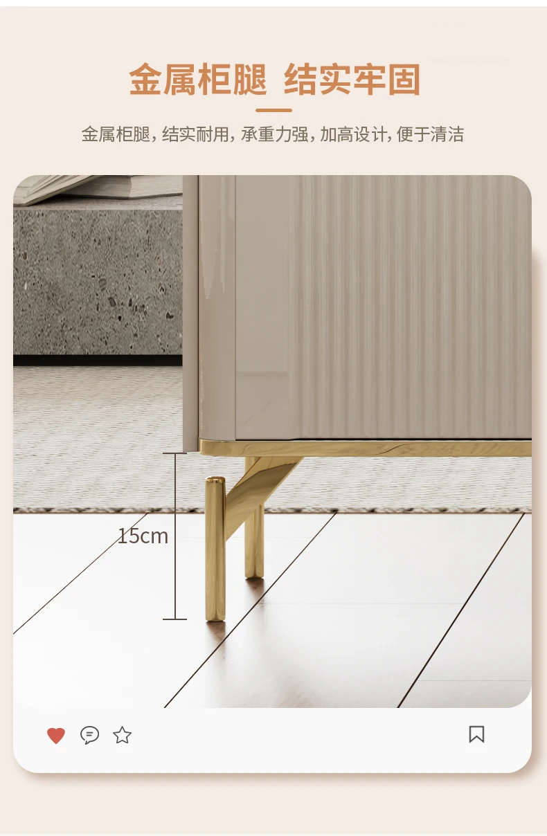 Design Neutral Living Room Cabinets Luxury European Modern Elegant Living Room Cabinets Beauty Storage Szafka Vintage Furniture