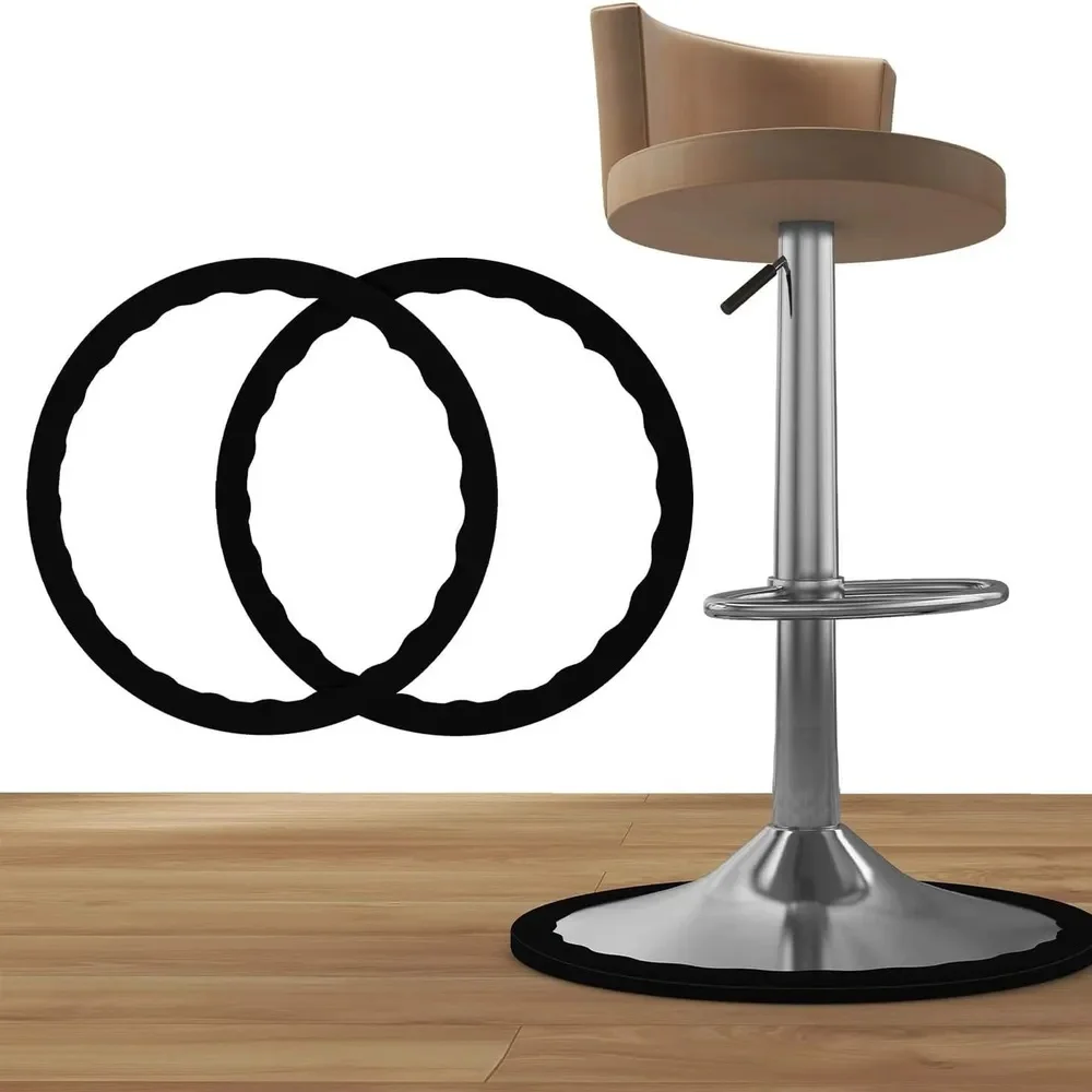2PCS Bar Stools Leg Protectors Ring Stretchable Silicone Non-Slip Chair Leg Protector Chair Footrest Bottom Pads Protect Floor