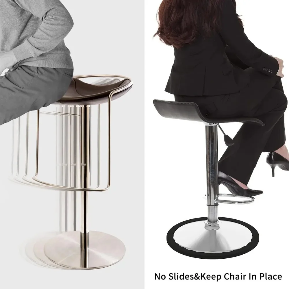 2PCS Bar Stools Leg Protectors Ring Stretchable Silicone Non-Slip Chair Leg Protector Chair Footrest Bottom Pads Protect Floor