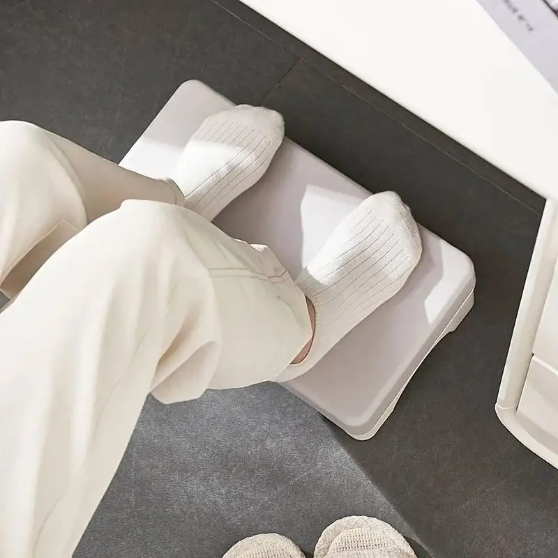 Ergonomic PP Footrest For Office Desk Fits Under Desk Use At Work Sofa Study Comfortable Space-Saving.