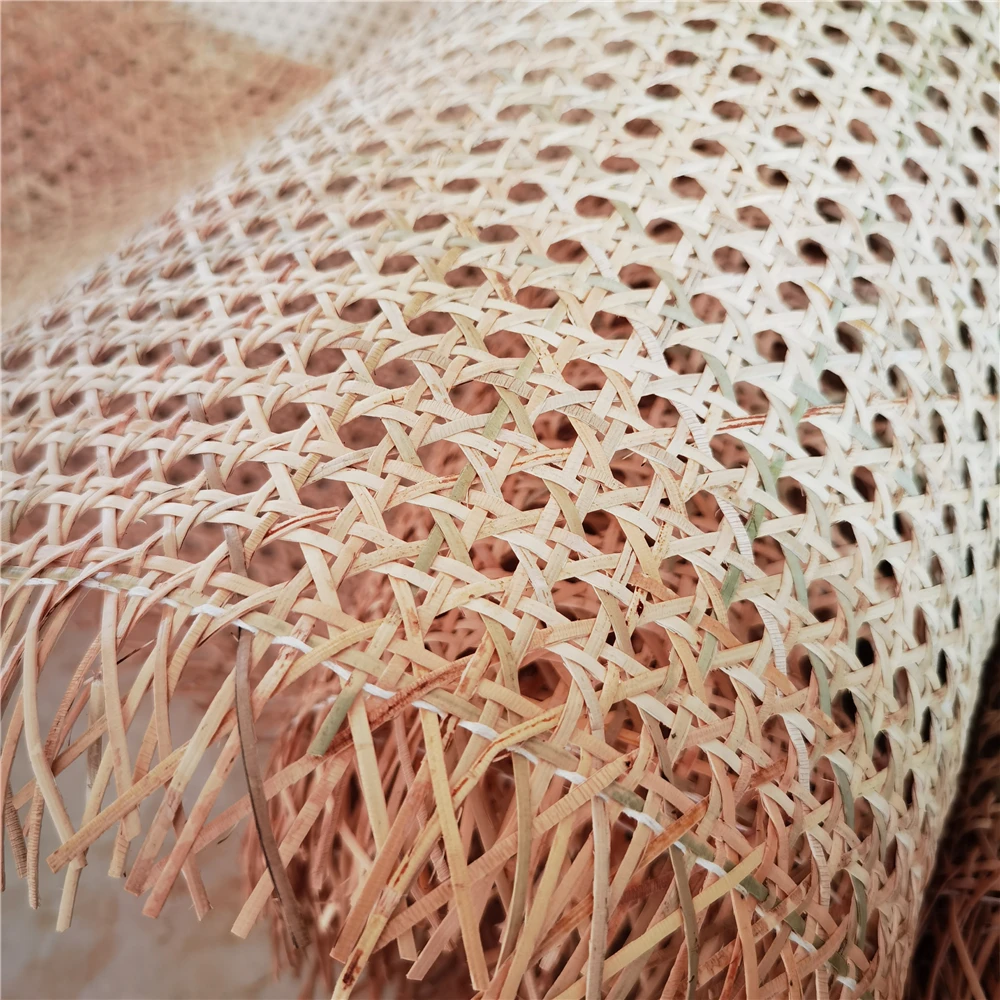 Natural Real Indonesia Rattan Sheet Cane Webbing Roll Chair Table Furniture Repair Materials Deco