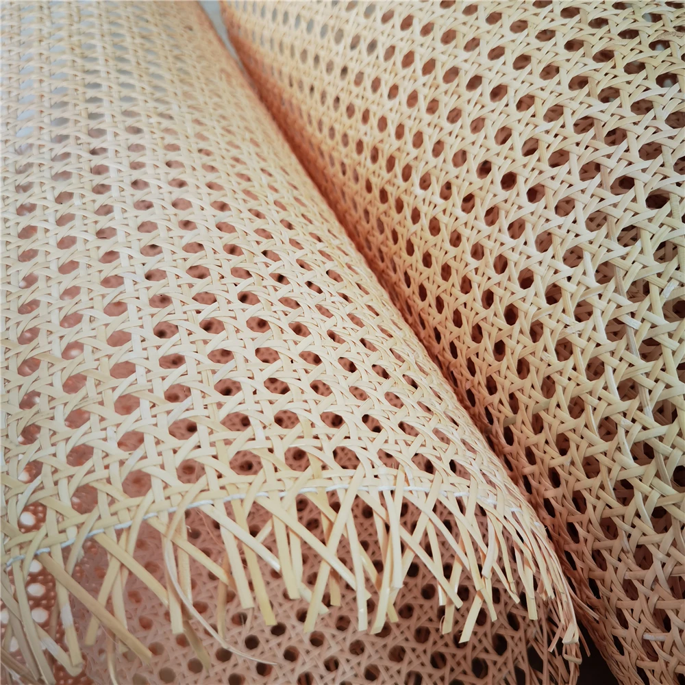 Natural Real Indonesia Rattan Sheet Cane Webbing Roll Chair Table Furniture Repair Materials Deco