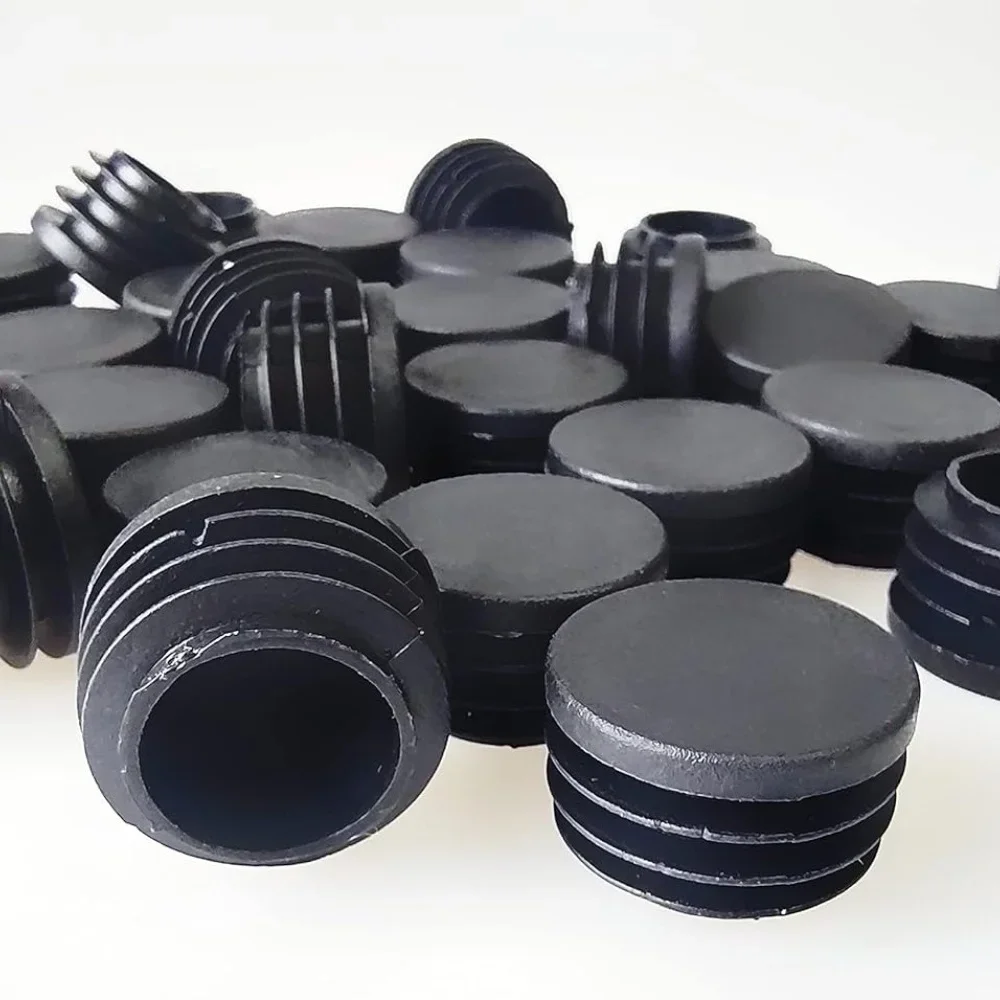 12 Pcs 10/19-50 mm Round Plastic Hole Plugs Caps ,Inserts for Metal Tubing, Glide Protection from Chair Furniture parts