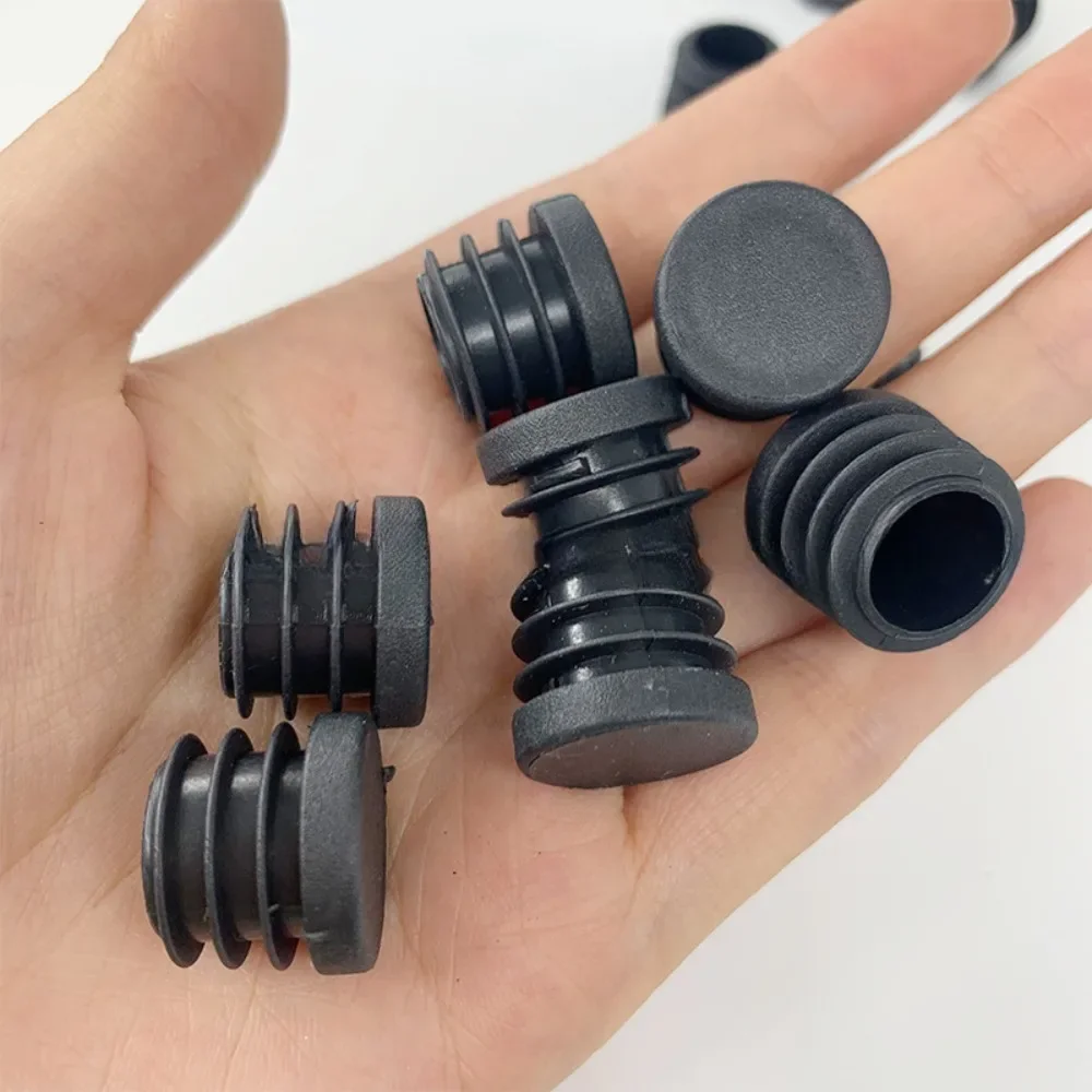 12 Pcs 10/19-50 mm Round Plastic Hole Plugs Caps ,Inserts for Metal Tubing, Glide Protection from Chair Furniture parts