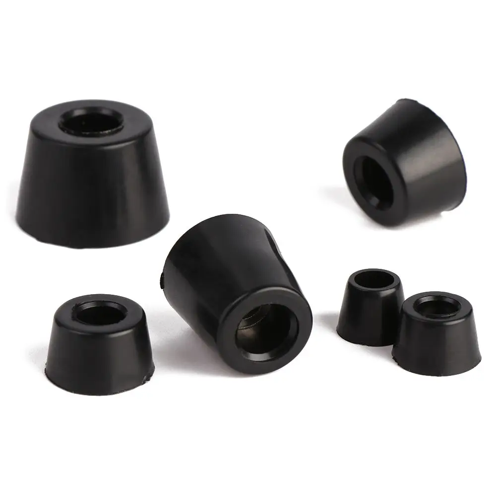 10pcs Furniture Slip Feet Black Speaker Bed Table Box Tapered Rubber Shock Protection Floor Protective Pad  Furniture Parts