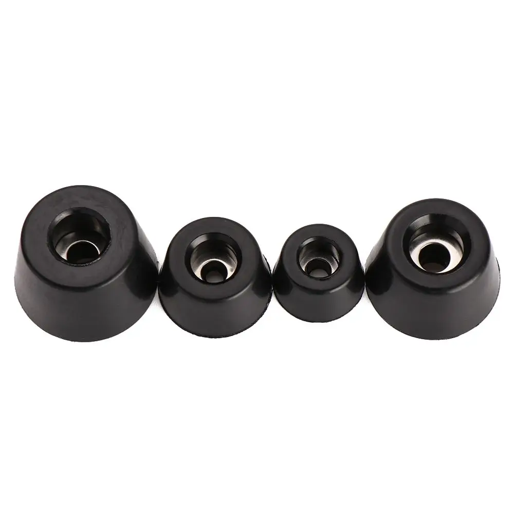 10pcs Furniture Slip Feet Black Speaker Bed Table Box Tapered Rubber Shock Protection Floor Protective Pad  Furniture Parts