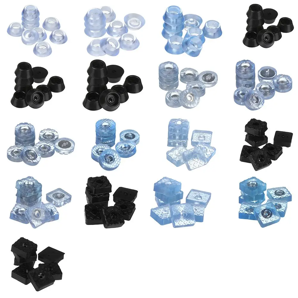 10pcs Clear Soft Furniture Chair Table Feet Leg Bottom Non-slip Anti-skid Glides Wooden Floor Protector Non-noise Screw on Pad