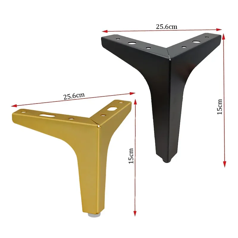 4pcs DIY Replacement Sofa Feet Metal Legs for Furniture Modern Triangle Feet Cabinet Couch Chair Heavy Duty Cabinet Couch Legs