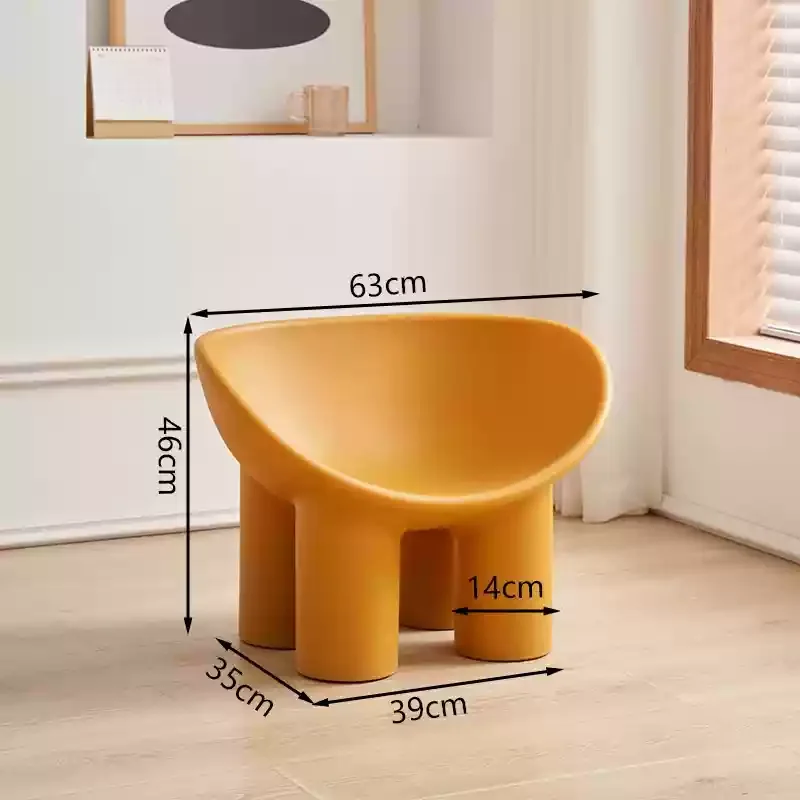 Children's Small Living Room Recliner Single Styled Seat Comfortable Wear-Resistant Sofa Creative Elephant Leg Wide Chair