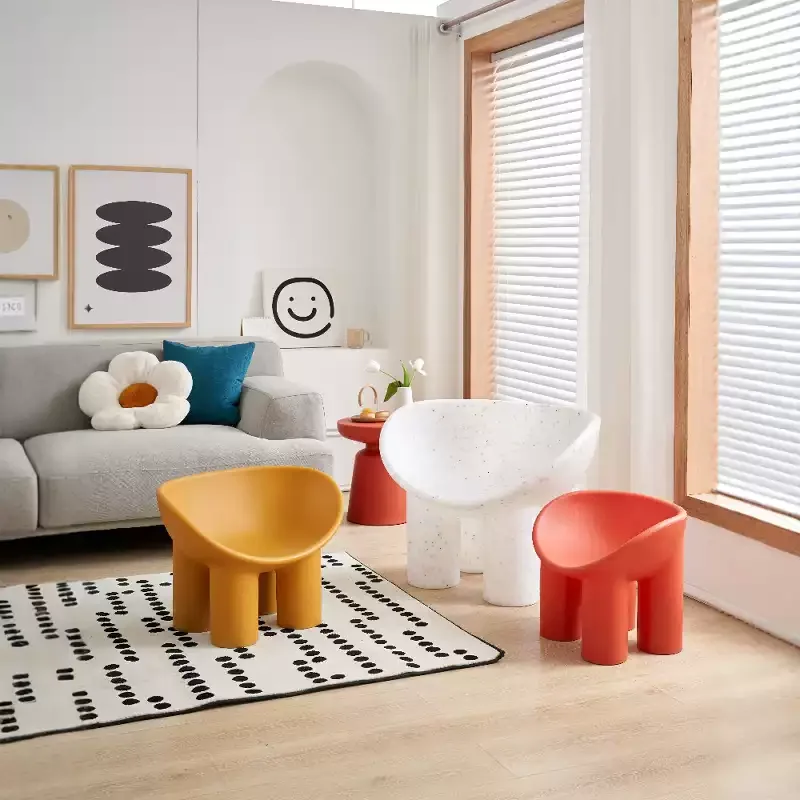Children's Small Living Room Recliner Single Styled Seat Comfortable Wear-Resistant Sofa Creative Elephant Leg Wide Chair