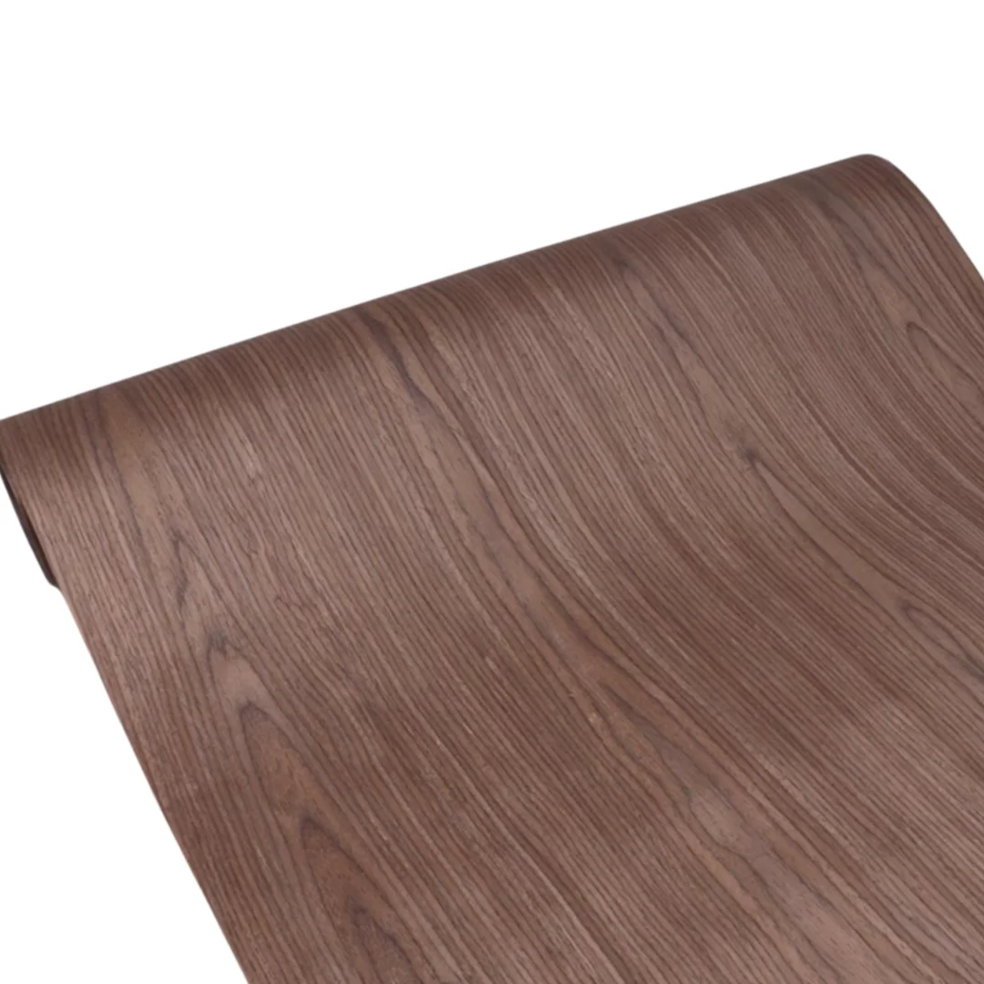 Size:2.5x0.58meter Thick:0.2mm Black Walnut Grain Tech Wood Veneer Furniture DIY Home Decoration Speaker Veneering