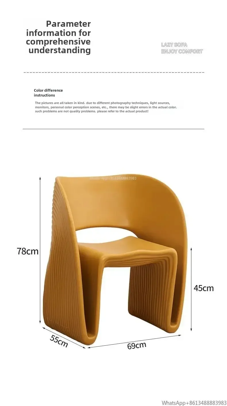 Nordic, Single, Sofa Chair Home, Living Room, Creative, Casual, Outdoor, Modern, Minimalist, Designer
