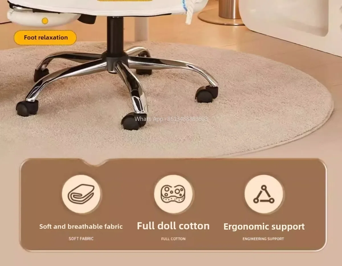 Furniture Computer Chair Comfortable Sedentary Home Lazy Sofa Chair Desk Office Backrest Reclining Bedroom E-sports, Live B