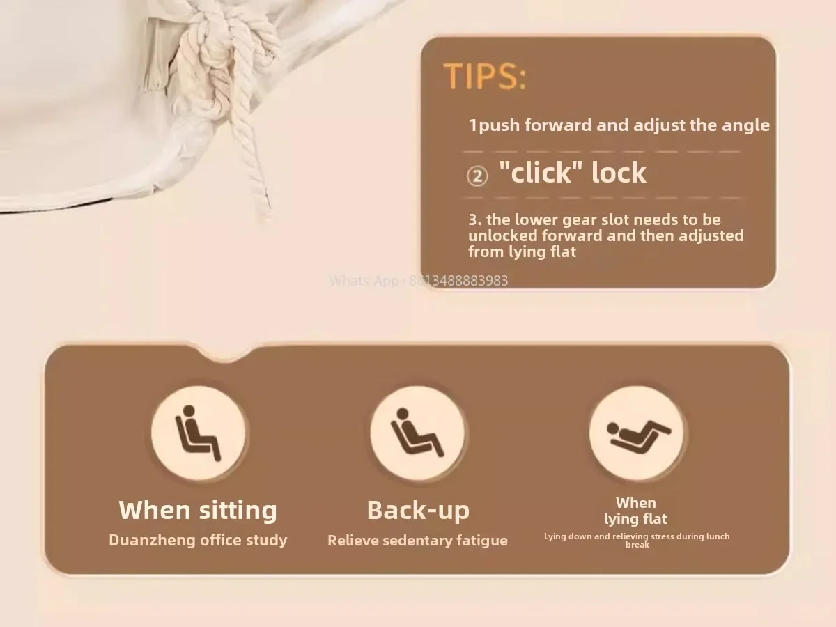 Furniture Computer Chair Comfortable Sedentary Home Lazy Sofa Chair Desk Office Backrest Reclining Bedroom E-sports, Live B