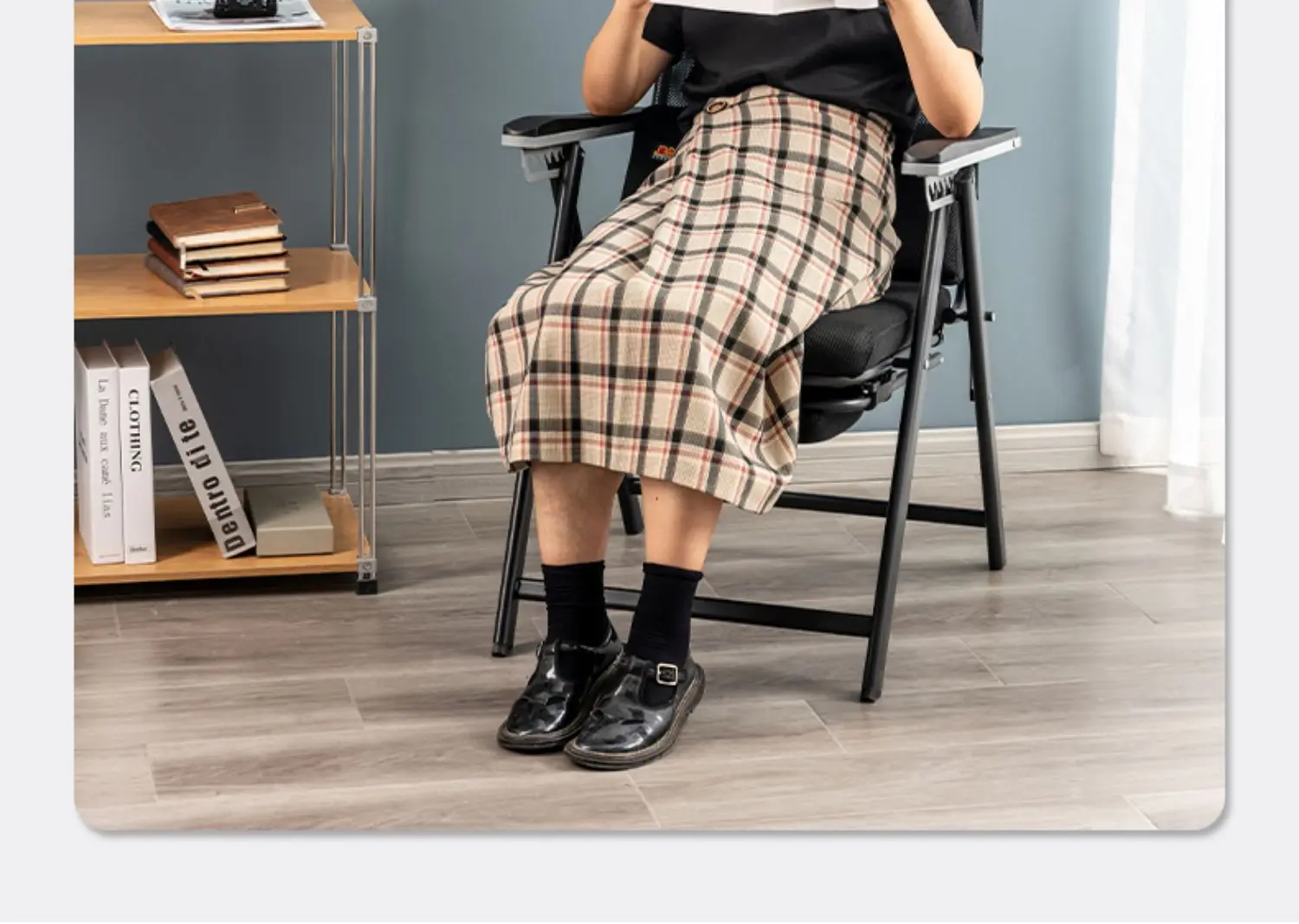 Ergonomic Office Gaming Chair Reclining Computer Desk Chair with Support Foldable Task Chair for Home Office Chaise Lounge
