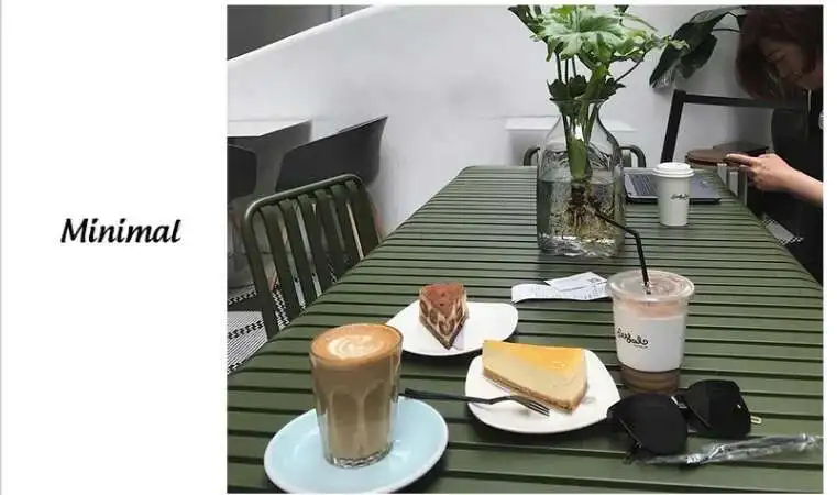 Modern Simple Courtyard Outdoor Tables and Chairs Milk Tea Shop Cafe Wrought Iron Color Outdoor Tables and Leisure Beach Chairs