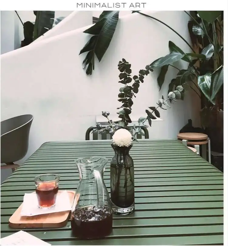 Modern Simple Courtyard Outdoor Tables and Chairs Milk Tea Shop Cafe Wrought Iron Color Outdoor Tables and Leisure Beach Chairs