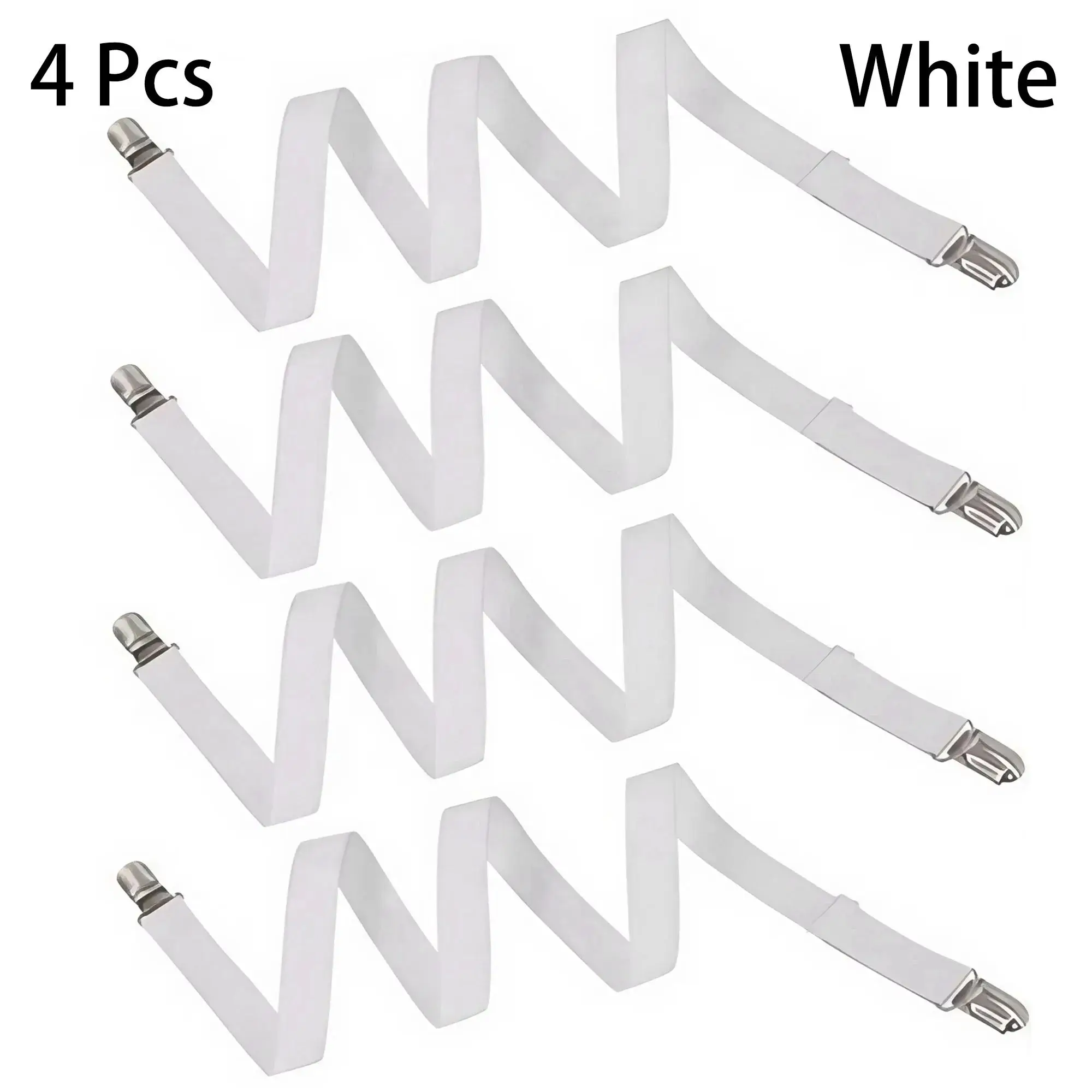 4PCS Double Clip Sheet Fasteners - Versatile Sheet Clips for Bed Sheets and Sofa Covers with Non-slip Adjustment