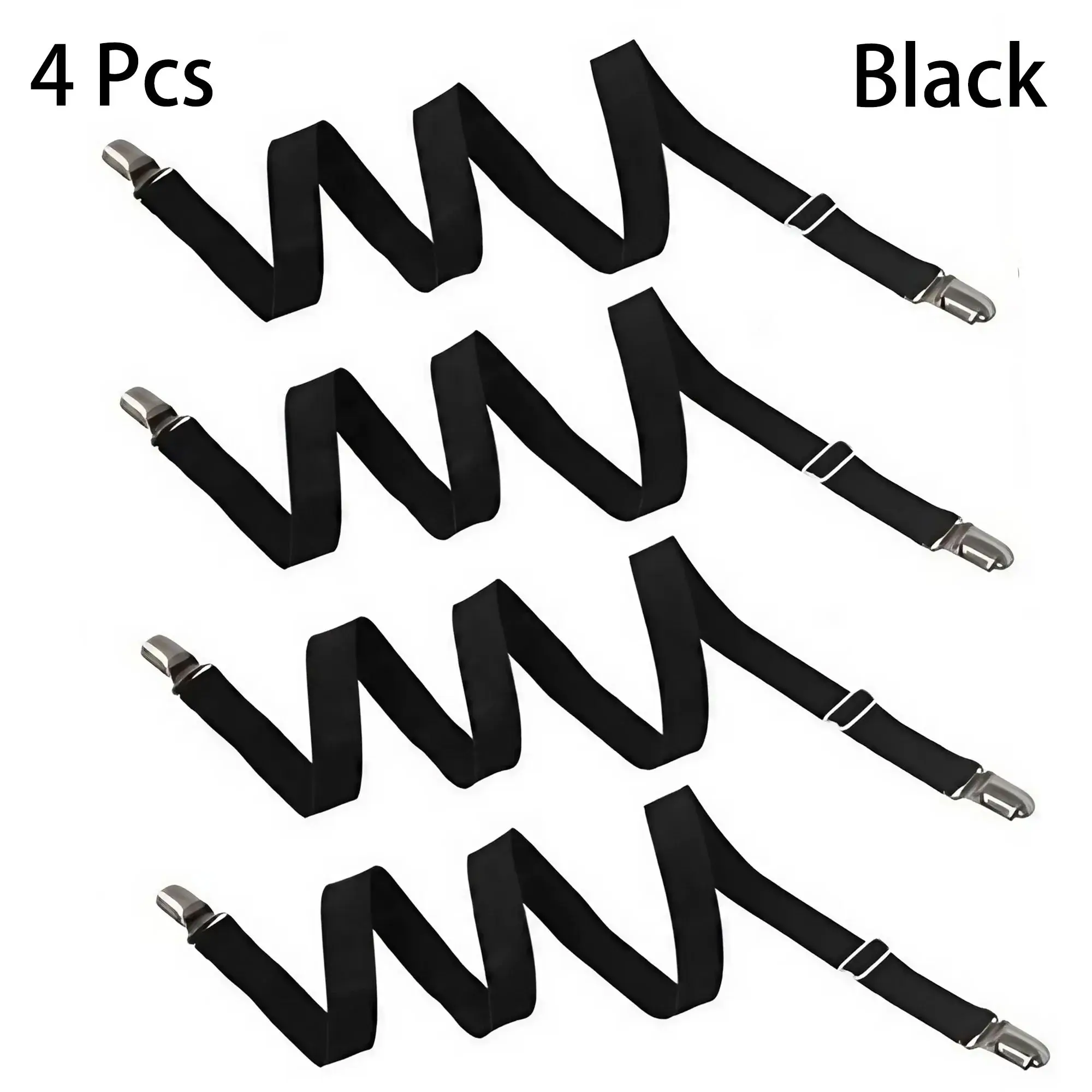 4PCS Double Clip Sheet Fasteners - Versatile Sheet Clips for Bed Sheets and Sofa Covers with Non-slip Adjustment