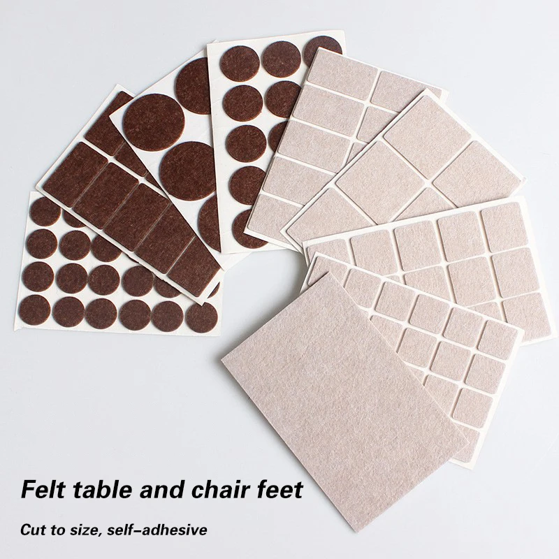 Felt table chair foot pad furniture protection pad floor wear-resistant noise reduction anti slip stool chair corner pad