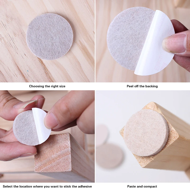 Felt table chair foot pad furniture protection pad floor wear-resistant noise reduction anti slip stool chair corner pad