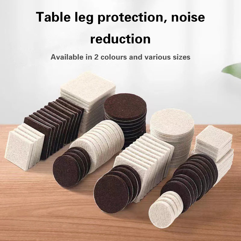 Felt table chair foot pad furniture protection pad floor wear-resistant noise reduction anti slip stool chair corner pad