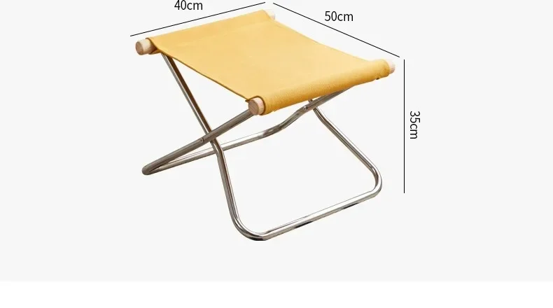 Japanese Simple Canvas Sofa Chaise Longue Japanese Balcony Household Lazy Outdoor Leisure Beach Chair Folding Chair