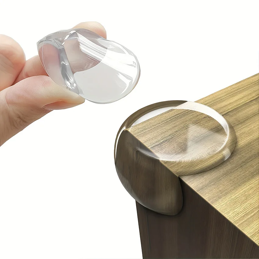 4/8pcs Safe Transparent Corner Protectors, Clear Table Edge Protectors, Protectors For Furniture Cabinet Against Sharp Corners