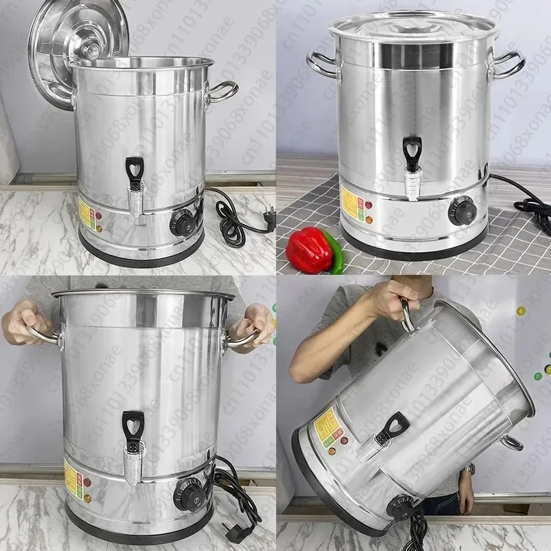 Electric Heating All-steel Boiling Water Bucket Stainless Steel Electric Heating Water Bucket Tea Bucket and Hot Water Bucket