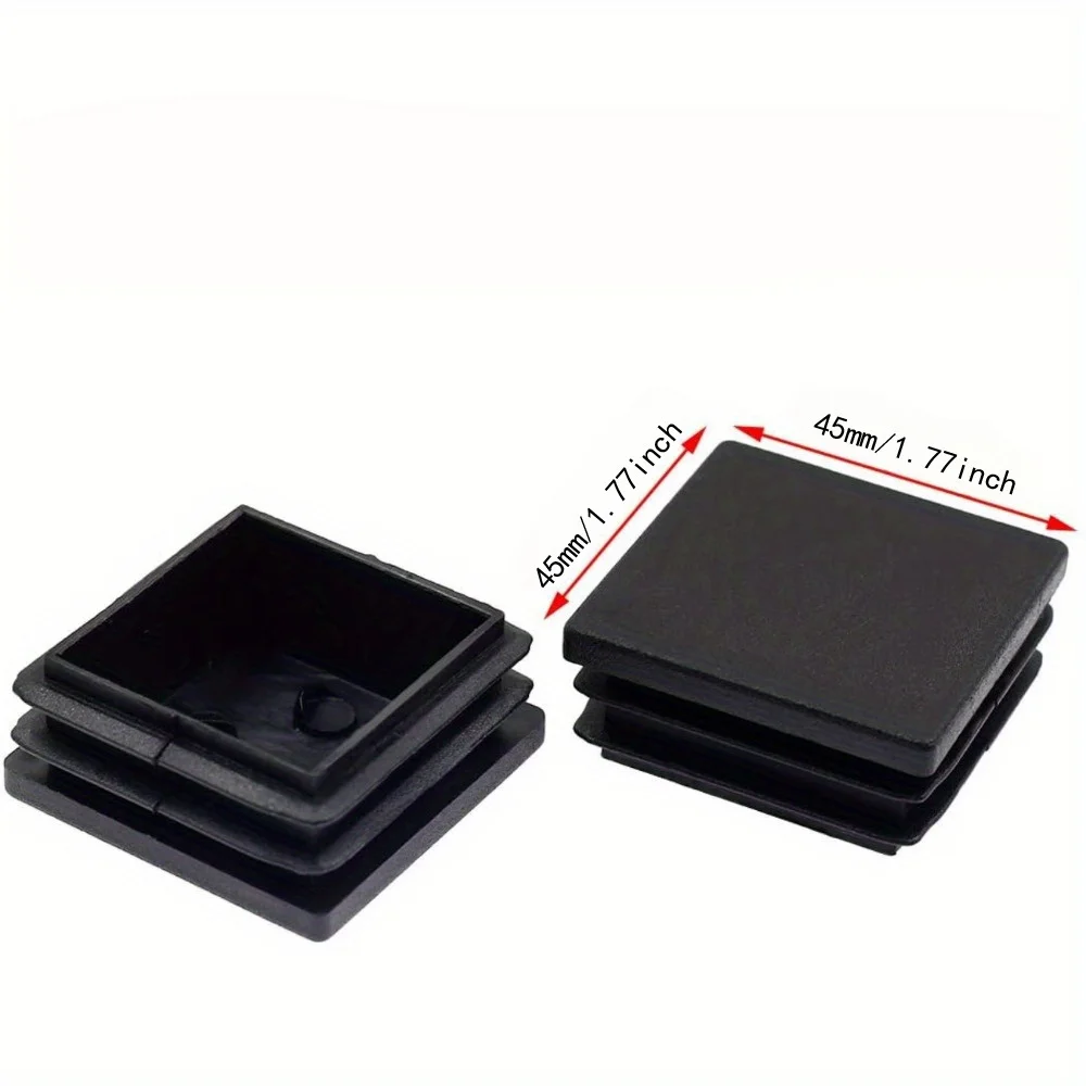 45*45MM Square Steel Moulds Protective Cover Head Foot Sheath Square Plastic Plug Foot Tube Stool