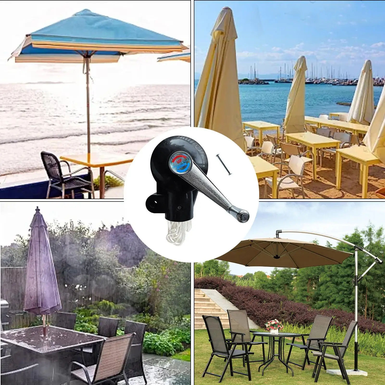 New Parasol Shaker Crank Handle Patio Umbrella Crank Handle For Sun Umbrella Parts Replace Parts For Pool Courtyard Outdoor