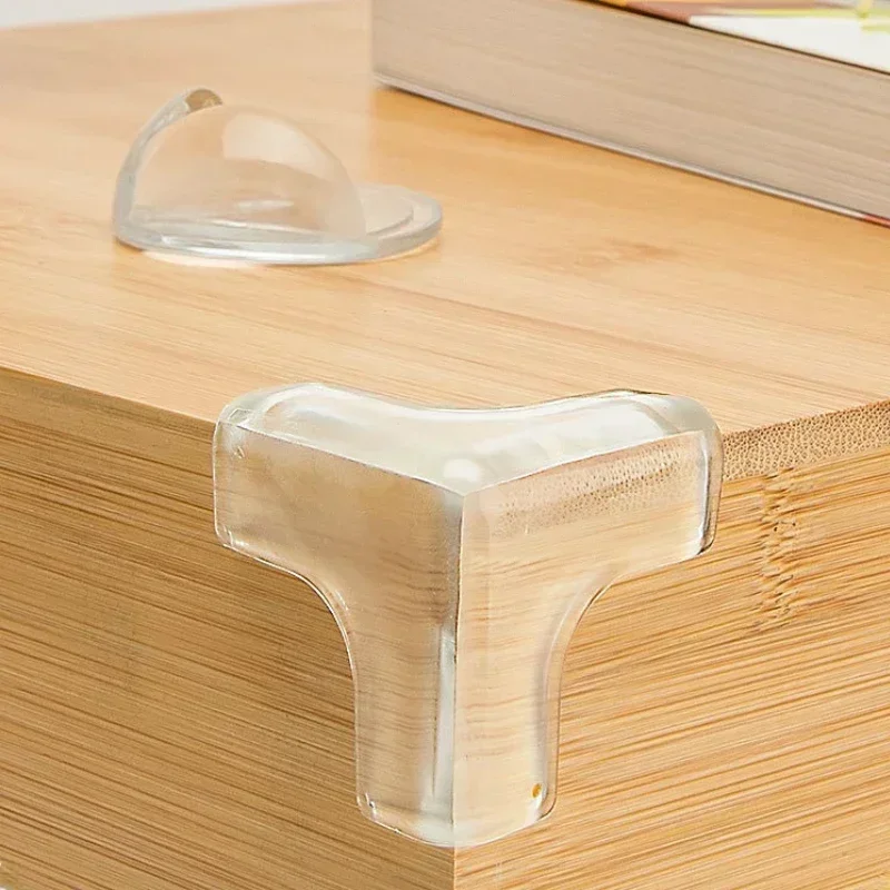 Safety Corner Protectors, Transparent Silicone Edge Guards for Table Desk Furniture, Anti-Collision Soft Bumpers for Kids