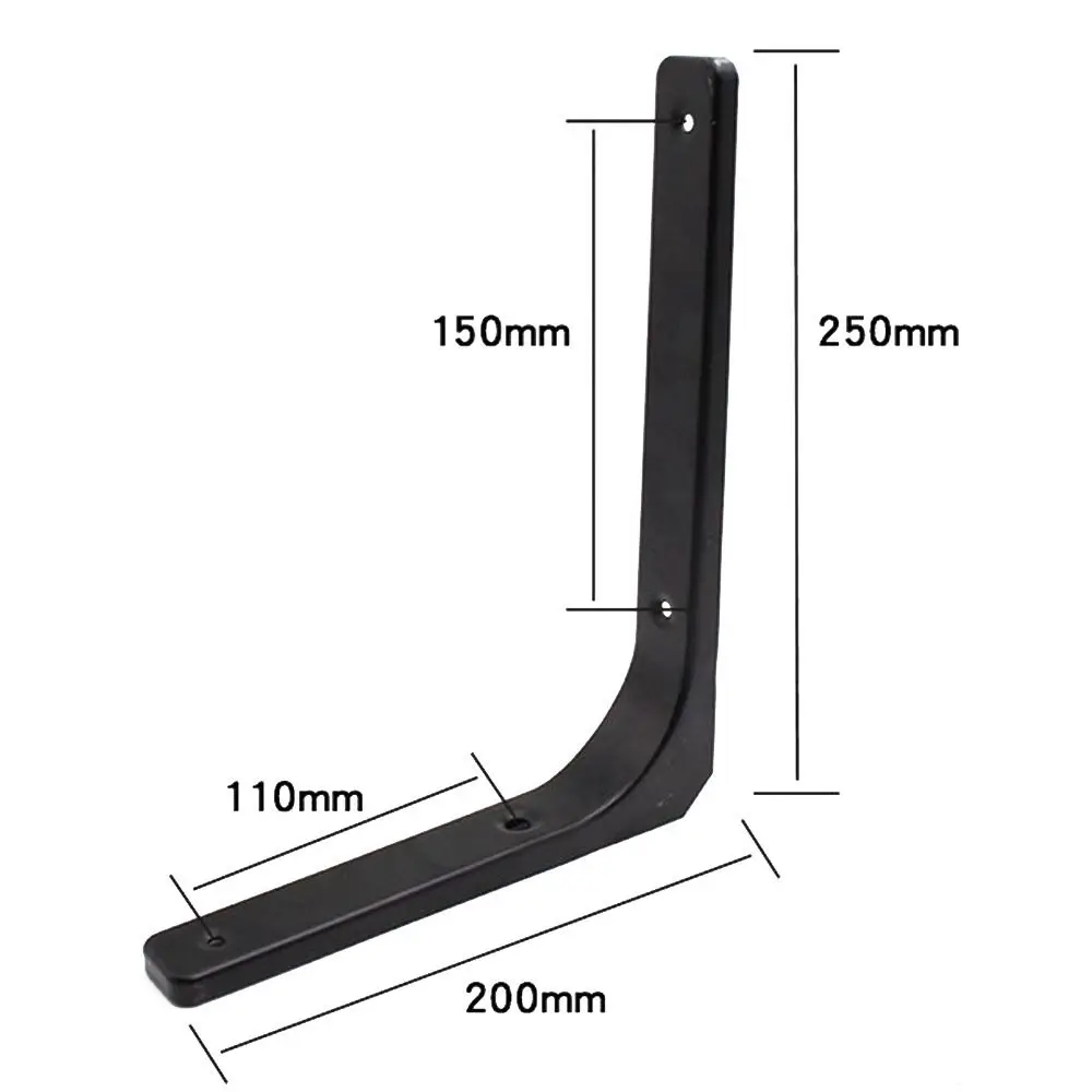Steel Shelf Support Bracket Black/White Color Adjustable Wall Mounted Heavy Support Bench Table Bracket Triangle Angle Bracket