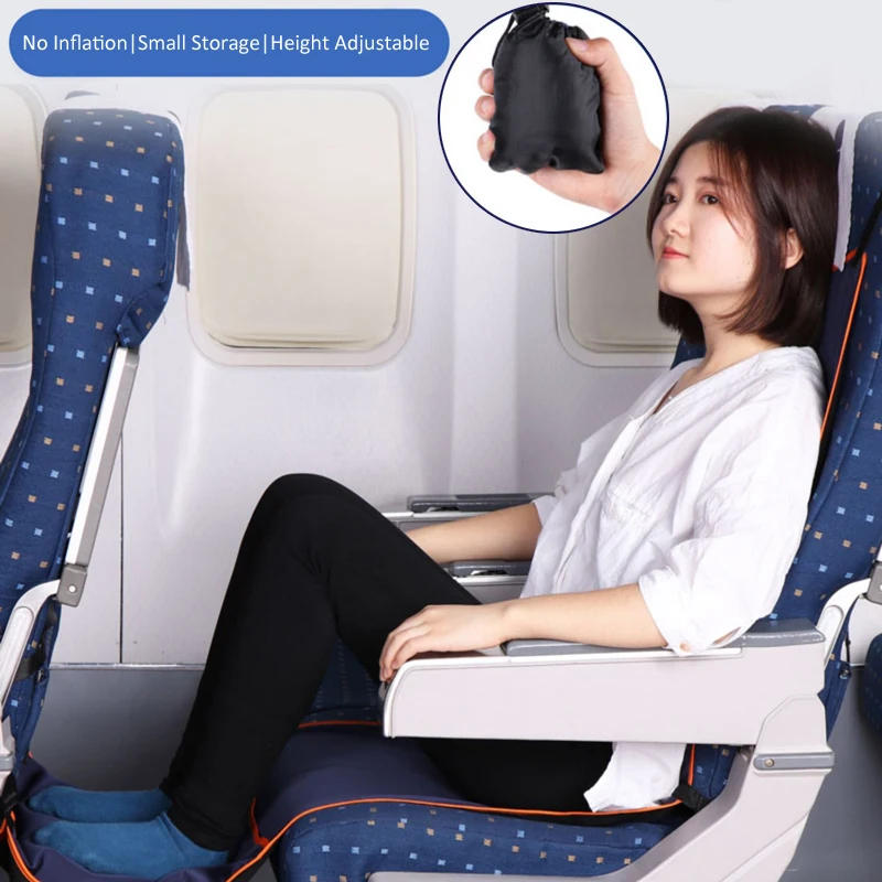 Footrest Hammock Travel Foot Hanger for Adults Baby Sleeping Bed in Airplane Train Bus Car Travelers Hammocks Rests Feet Legs