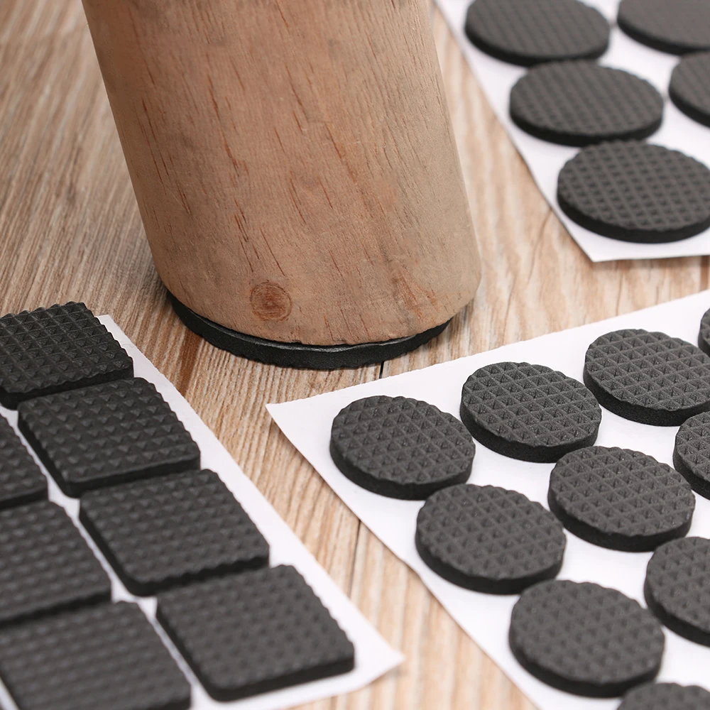 1-24PCS Thickening Self Adhesive Furniture Leg Feet Rug Felt Pads Anti Slip Mat Bumper Damper For Chair Table Protector Hardware