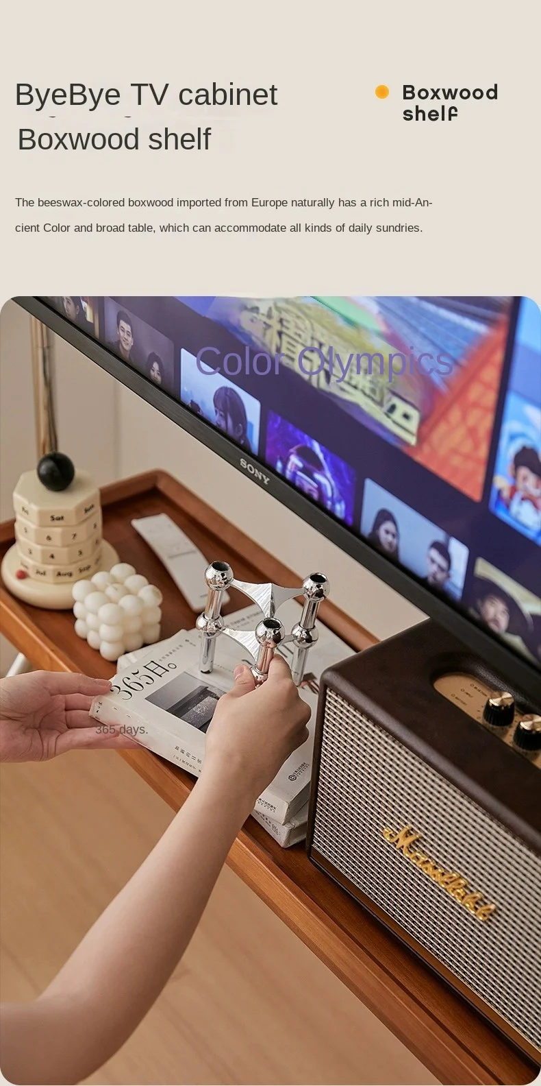 Stainless Steel TV Stand Home Small Household TV Bracket Movable Scandinavian Retro Floor Living Room Monitor TV Shelf