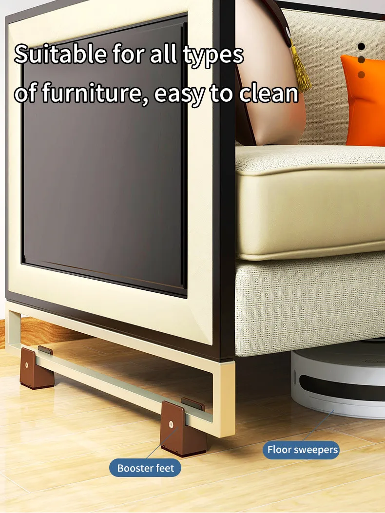 2PCS Adjustable Furniture Chair Feet Riser with Screw Clamp 2 4 Inch Height Heavy Duty Sofa Tables Bed Furniture Risers Square