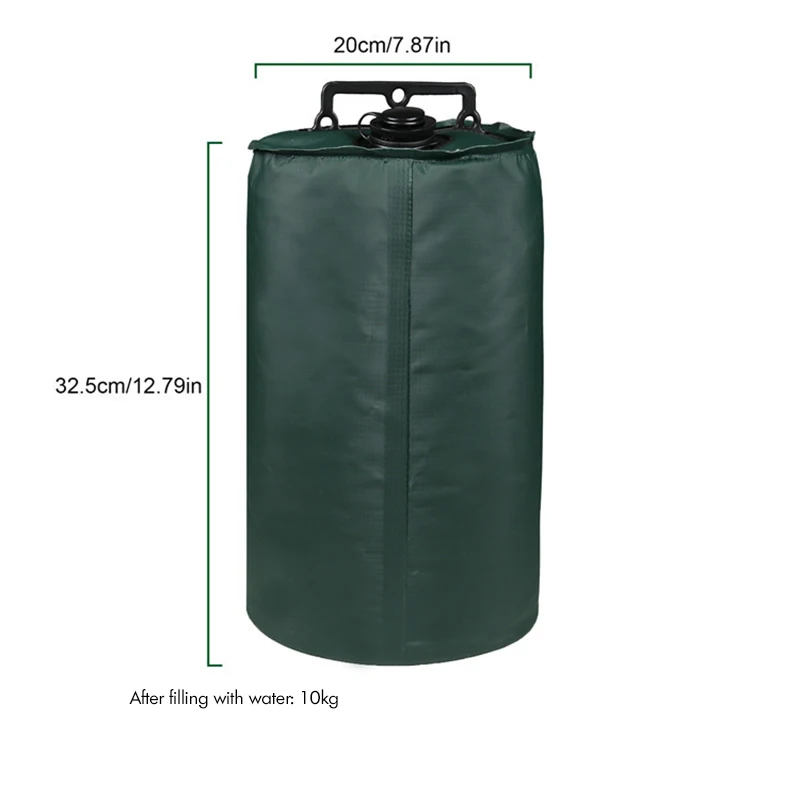 2PCS Canopy Water Weights Bag, 10KG, Heavy Duty Canopy Water Weight Bag Leg Weights for Outdoor Canopy, Tent, Black, Green
