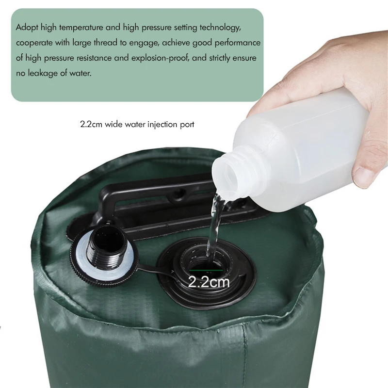 2PCS Canopy Water Weights Bag, 10KG, Heavy Duty Canopy Water Weight Bag Leg Weights for Outdoor Canopy, Tent, Black, Green