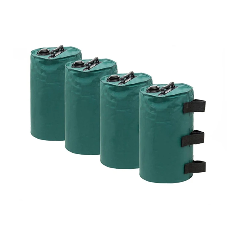 2PCS Canopy Water Weights Bag, 10KG, Heavy Duty Canopy Water Weight Bag Leg Weights for Outdoor Canopy, Tent, Black, Green