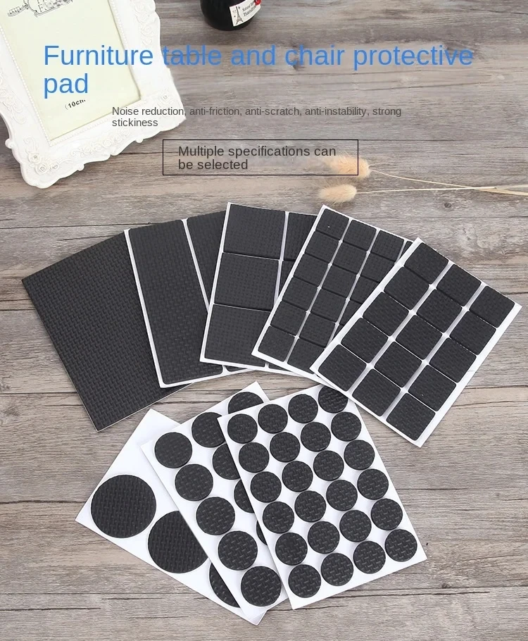Self Adhesive Furniture Leg Feet Protector Pad Chair Leg Pad Anti-Skid Scratch DIY Resistant Furniture Feet Floor Protector Pads