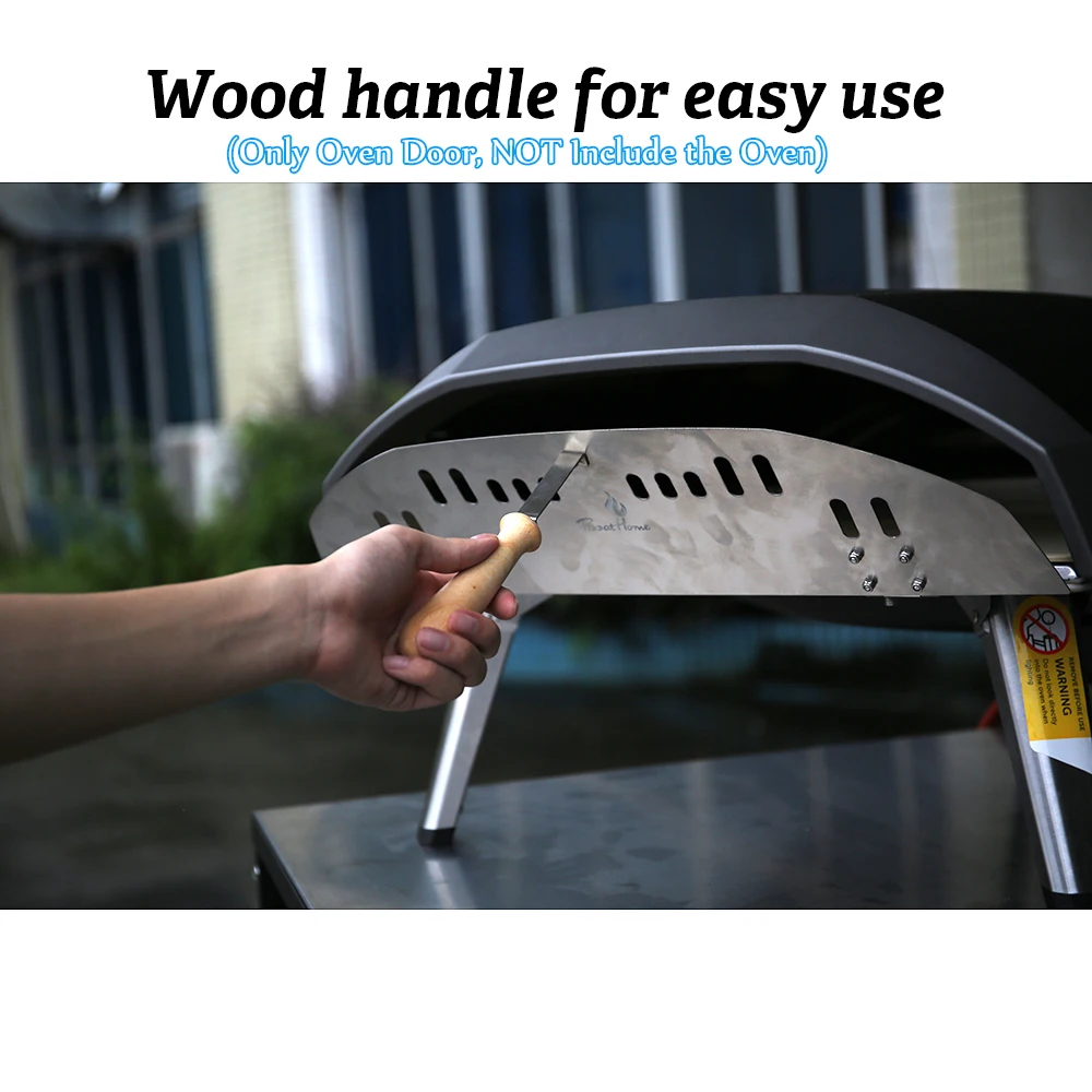 16/12 inch Pizza Oven Door Stainless Steel Pizza Oven Door Perfectly Sized for OONI Koda 16/12 inch