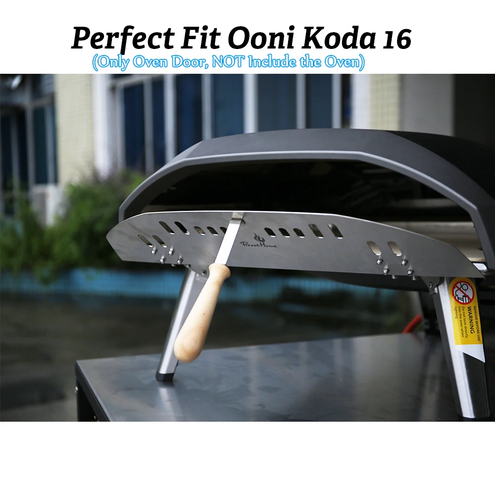 16/12 inch Pizza Oven Door Stainless Steel Pizza Oven Door Perfectly Sized for OONI Koda 16/12 inch