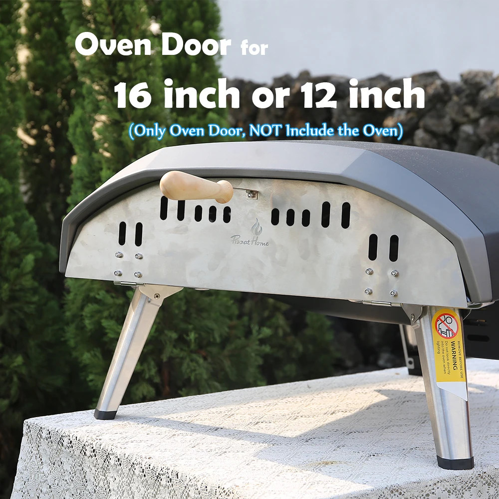 16/12 inch Pizza Oven Door Stainless Steel Pizza Oven Door Perfectly Sized for OONI Koda 16/12 inch