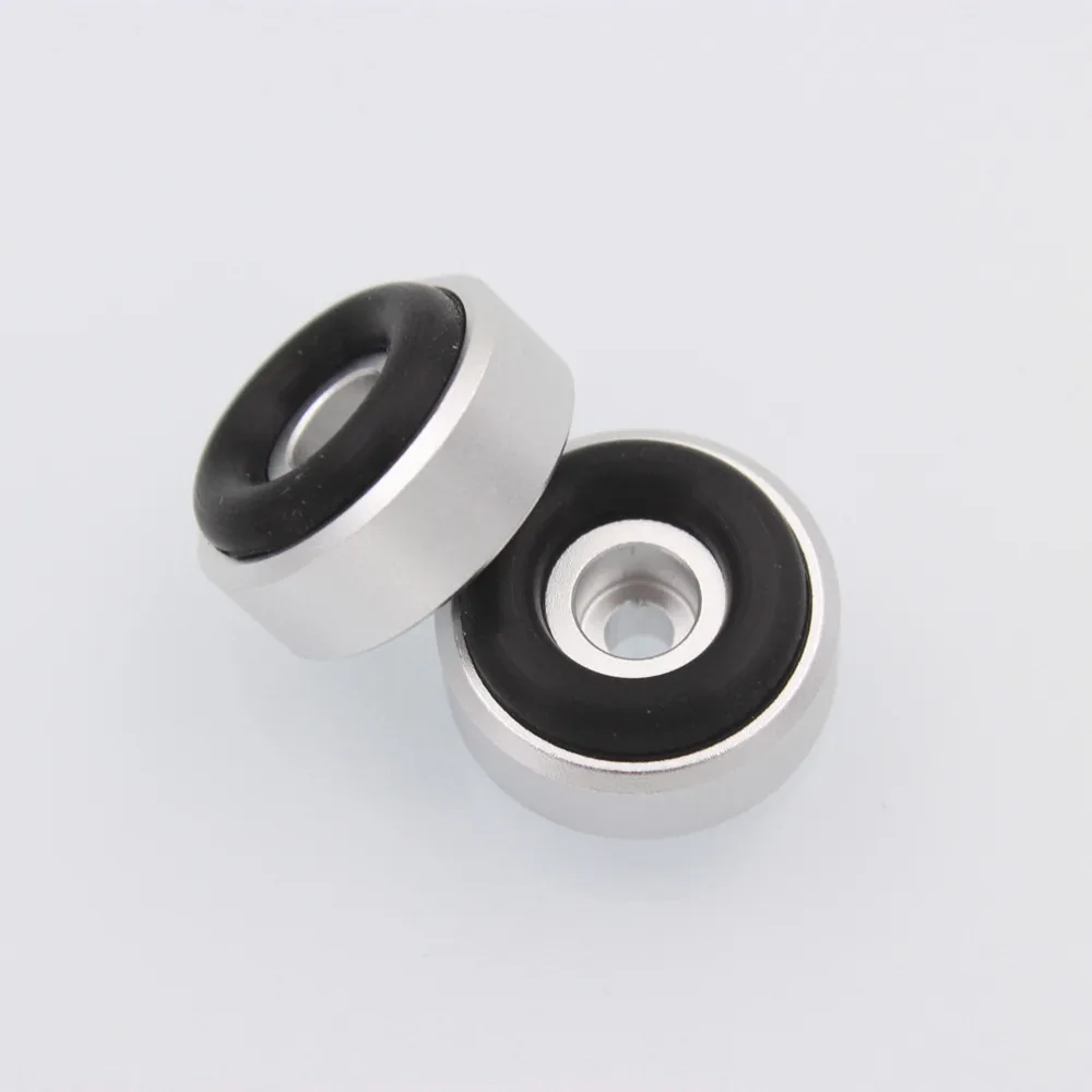 1/4/8PCS Aluminum Speaker Spikes Stand Feet Pad Rubber Buffer Floor Foot Nail for DAC Audio Sound Computer Case Repair Parts