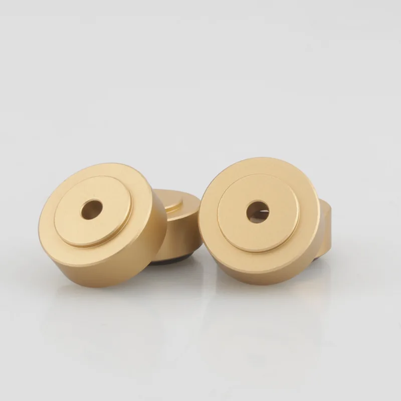1/4/8PCS Aluminum Speaker Spikes Stand Feet Pad Rubber Buffer Floor Foot Nail for DAC Audio Sound Computer Case Repair Parts